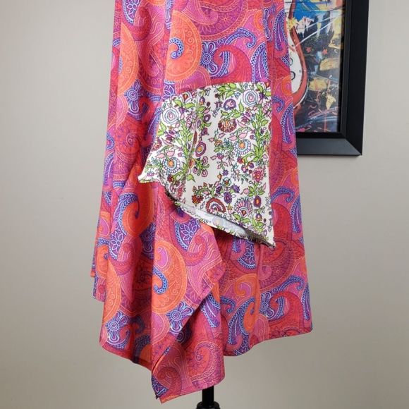 {Benares} Flowy hippie boho tunic dress - Picture 3 of 8